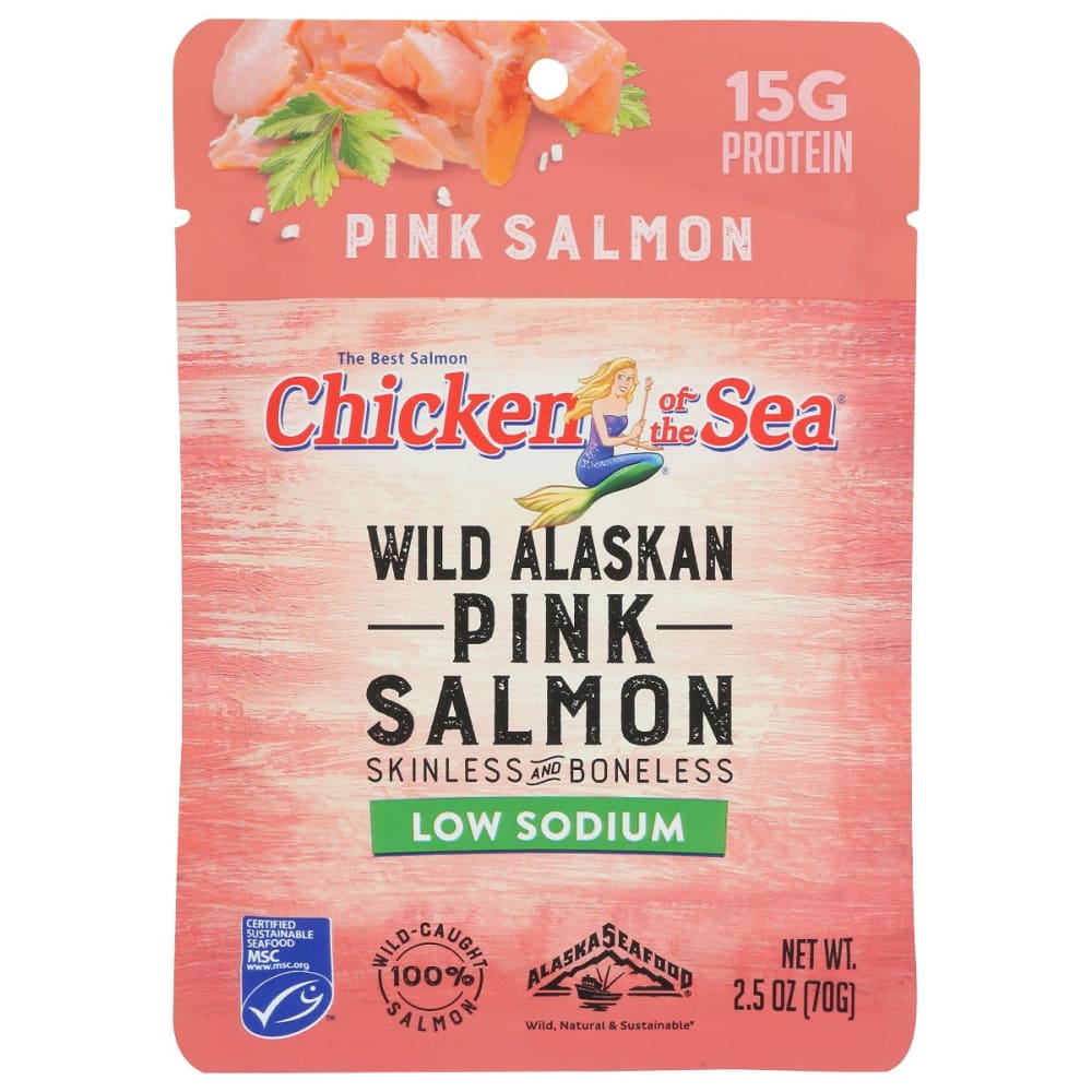 CHICKEN OF THE SEA: Salmon Wild Alaskan Ls Ph 2.5 oz - Grocery > Pantry > Meat Poultry & Seafood - CHICKEN OF THE SEA