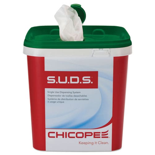 Chicopee S.u.d.s. Single Use Dispensing System Towels For Quat 10 X 12 Unscented White 110/roll 6 Rolls/carton - School Supplies - Chicopee®