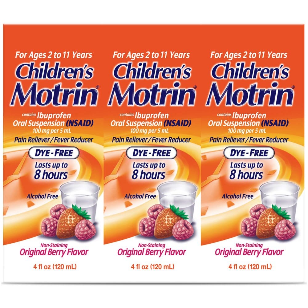 Children’s Motrin Oral Suspension Berry (4 oz. 3 pk.) - Children’s Products - Children’s