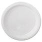 Chinet Heavyweight Plastic 3-compartment Plates 10.25 Dia White 125/pack 4 Packs/carton - Food Service - Chinet®