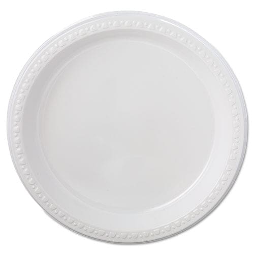 Chinet Heavyweight Plastic Platters 8 X 11 Black 125/bag 4 Bag/carton - Food Service - Chinet®