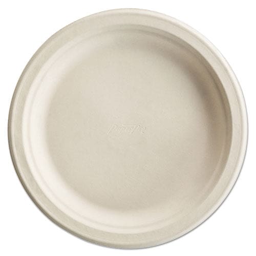 Chinet Paperpro Naturals Fiber Dinnerware Plate 10.5 Dia Natural 125/pack 4 Packs/carton - Food Service - Chinet®