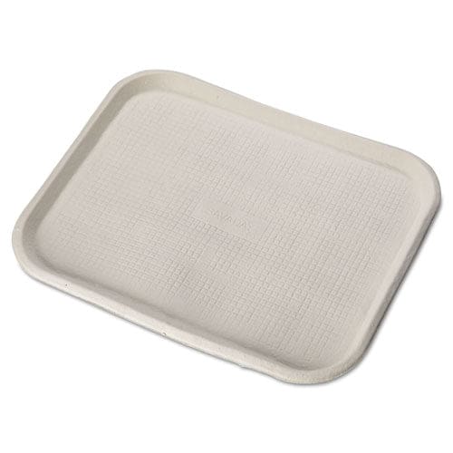 Chinet Savaday Molded Fiber Food Trays 1-compartment 14 X 18 White Paper 100/carton - Food Service - Chinet®