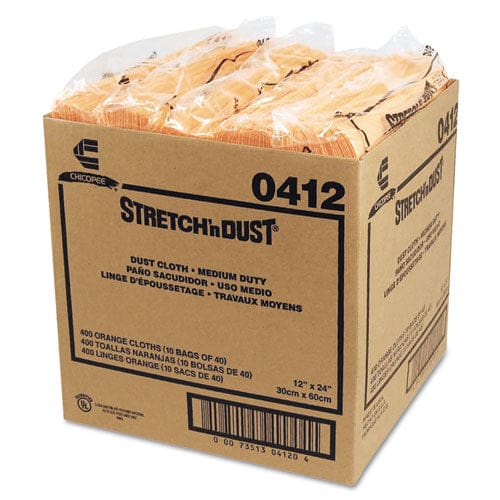 Chix Stretch ’n Dust Cloths 11 5/8 X 24 Yellow 40 Cloths/pack 10 Packs/carton - Janitorial & Sanitation - Chix®
