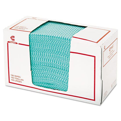 Chix Wet Wipes 14 X 21 White/green 100 Towels/pack 9/carton - Janitorial & Sanitation - Chix®