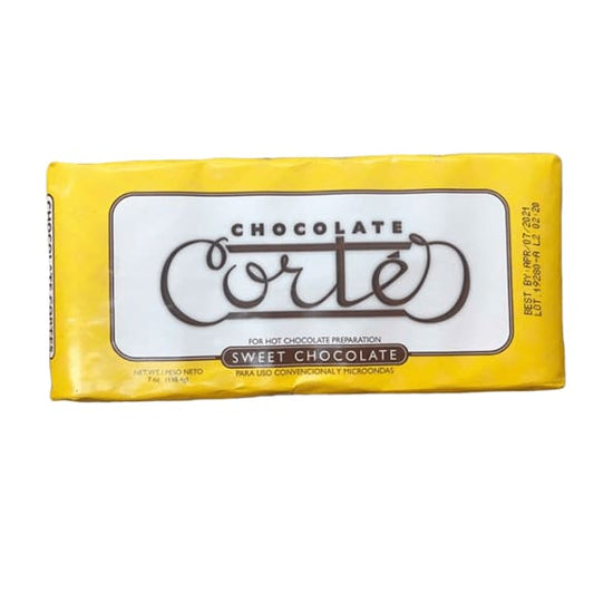 Chocolate Cortes Sweet Chocolate 7 Oz 198g - ShelHealth.Com