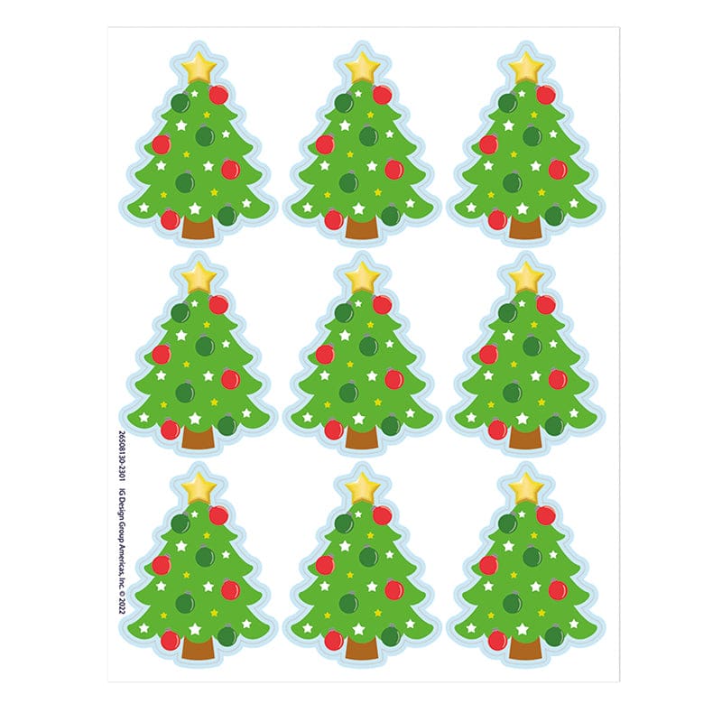 Christmas Tree Stickers Giant (Pack of 12) - Stickers - Eureka