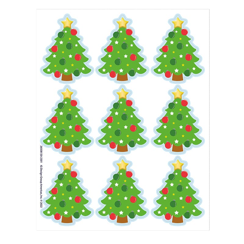 Christmas Tree Stickers Giant (Pack of 12) - Stickers - Eureka