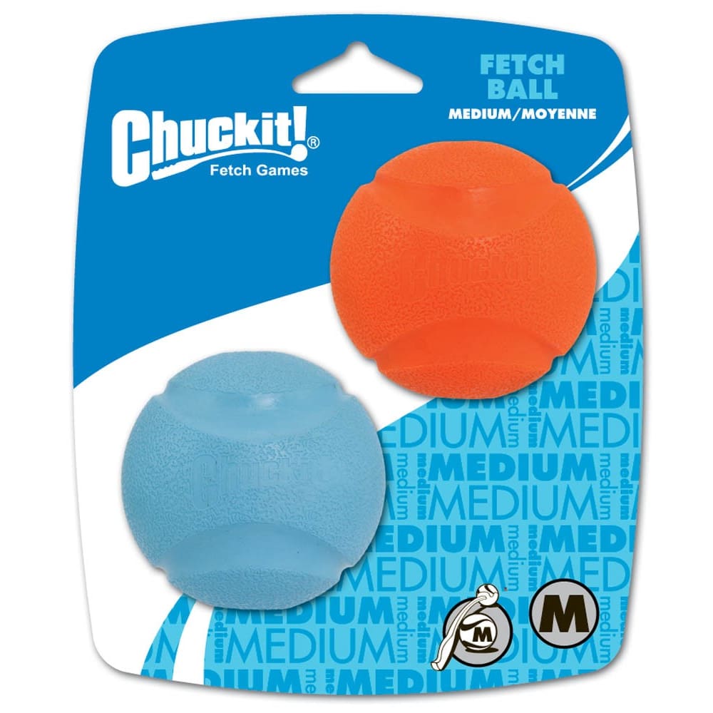 Chuckit! Fetch Ball Dog Toy Assorted 2 Pack Medium - Pet Supplies - Chuckit!