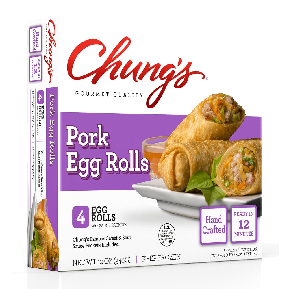 Chungs Gourmet Quality Chung's Gourmet Quality Pork Egg Rolls 4 Count, 12 oz