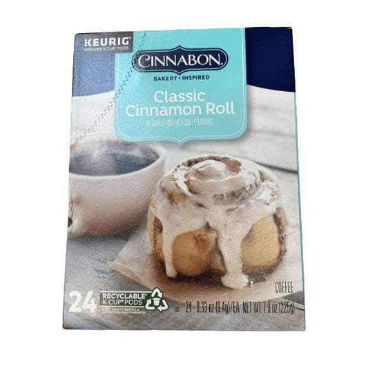 Cinnabon Cinnabon Classic Cinnamon Roll Flavored K-Cup Coffee Pods, Light Roast, 24 Count for Keurig Brewers