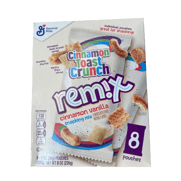 Cinnamon Toast Crunch Cinnamon Toast Crunch Remix, Multipack, Snack Mix, 8 Pouches