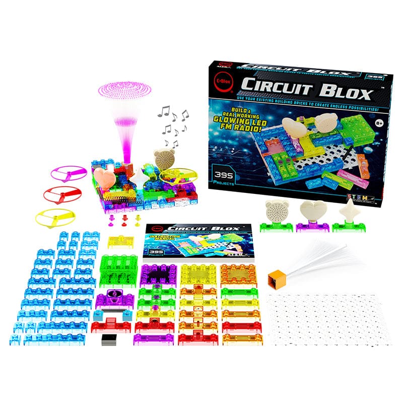 Circuit Blox Stdnt Set 395 Projects - Activity Books & Kits - E-blox Inc.