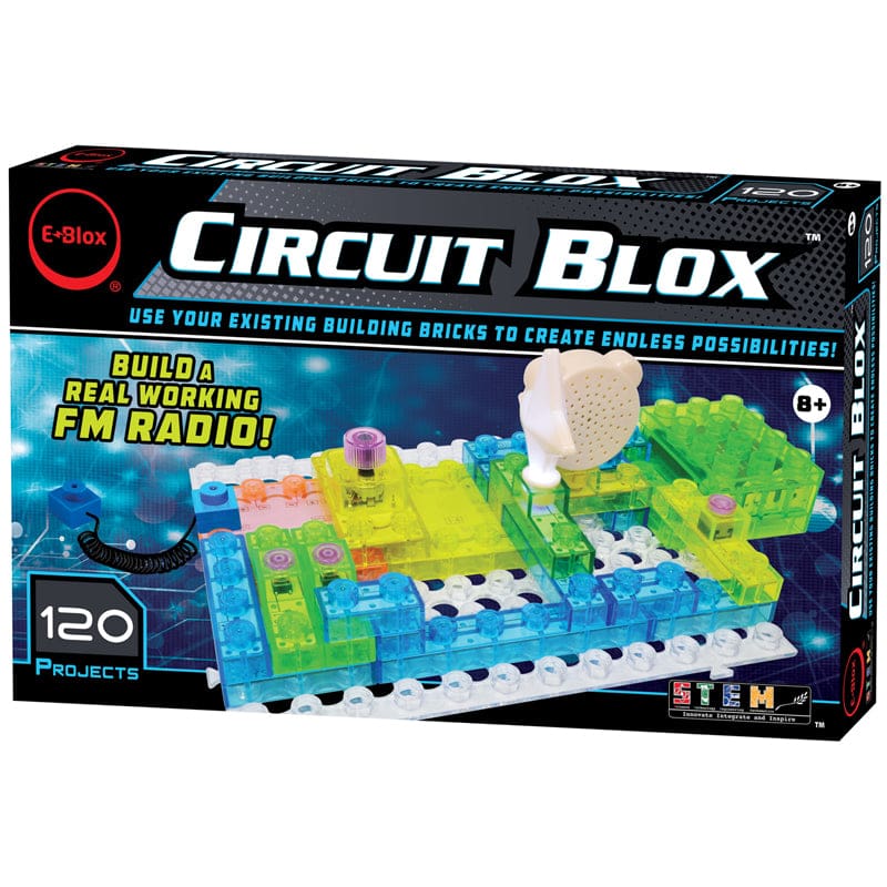 Circuit Blox Student Set 120 Projects - Blocks & Construction Play - E-blox Inc.