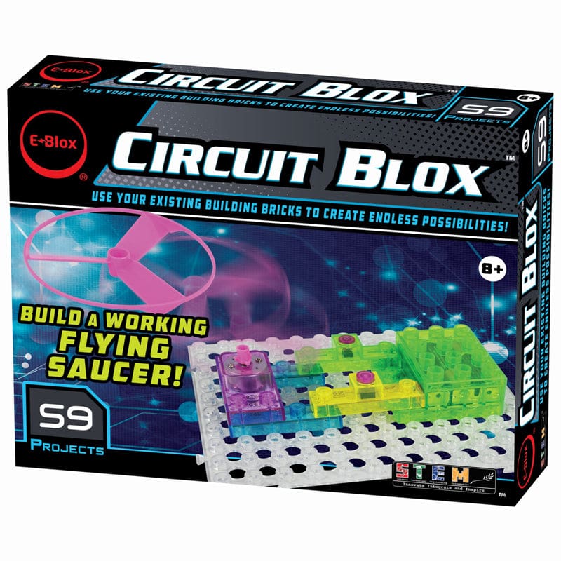 Circuit Blox Student Set 59 Projcts - Blocks & Construction Play - E-blox Inc.
