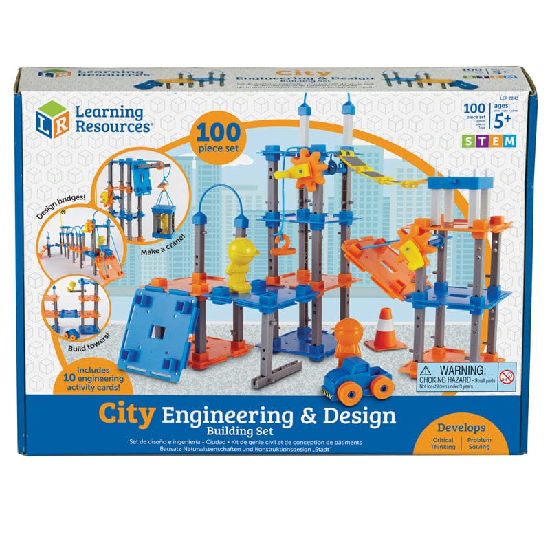 City Builder Engineering Set - Blocks & Construction Play - Learning Resources