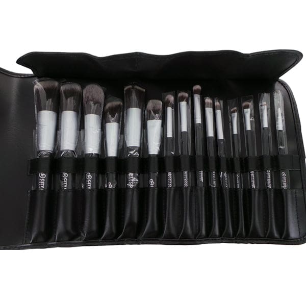 CITY COLOR 15 Pc Synthetic Brush Set With Case