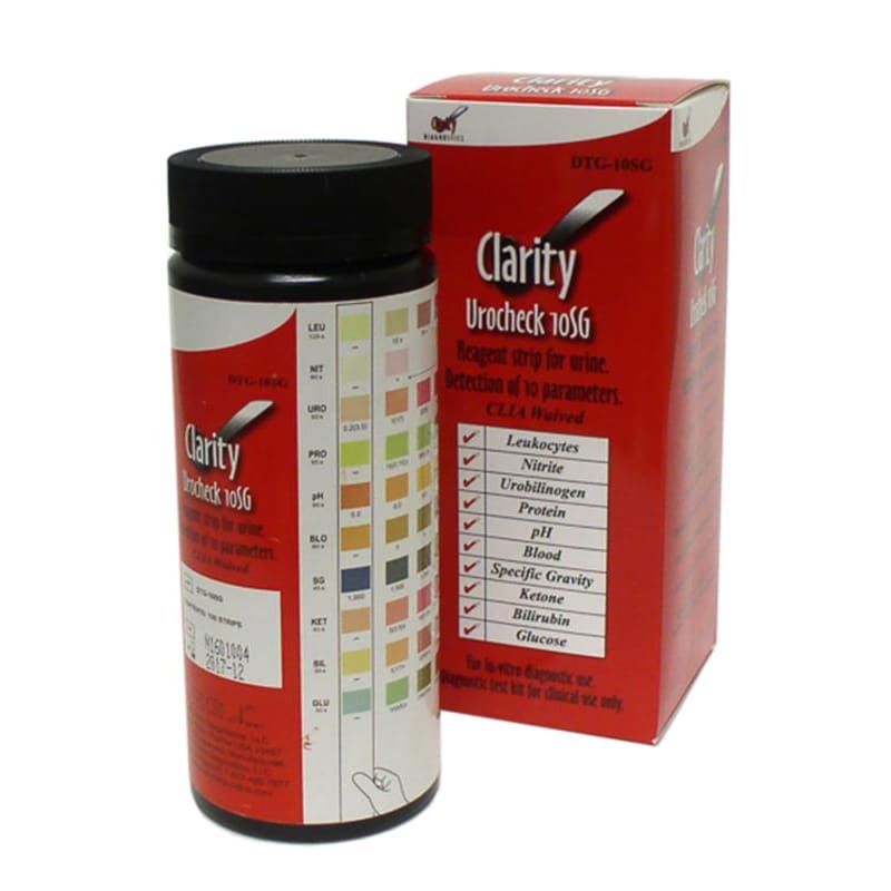 Clarity Diagnostics Clarity Urocheck Analyzer Test Strips Box of 100 - Item Detail - Clarity Diagnostics