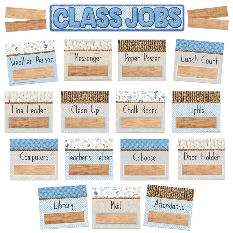 Class Jobs Mini Bulletin Board Set A Close-Knit Class (Pack of 6) - Miscellaneous - Eureka
