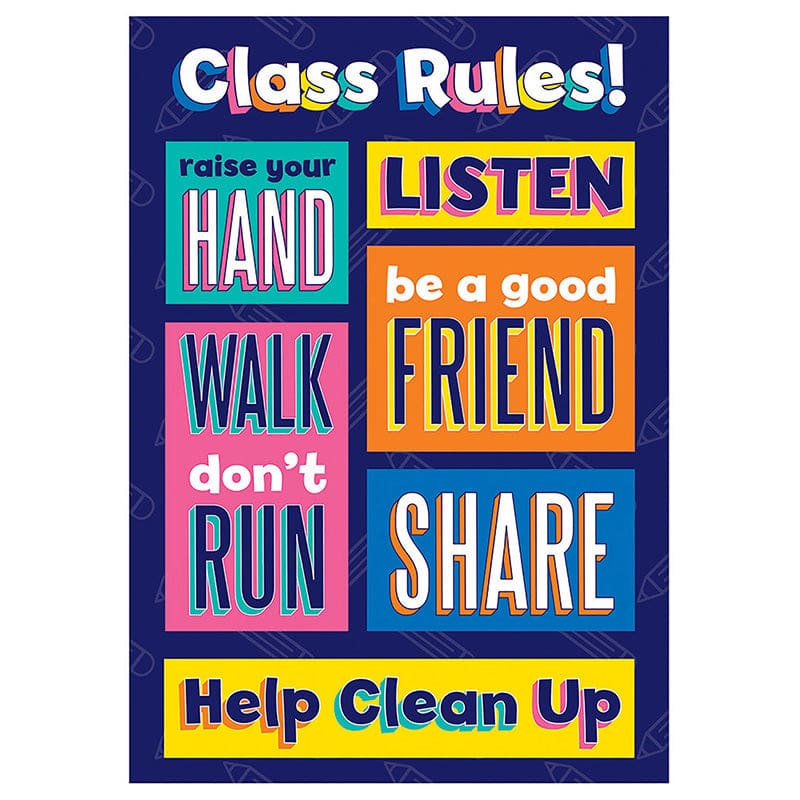 Class Rules Poster (Pack of 12) - Classroom Theme - Eureka