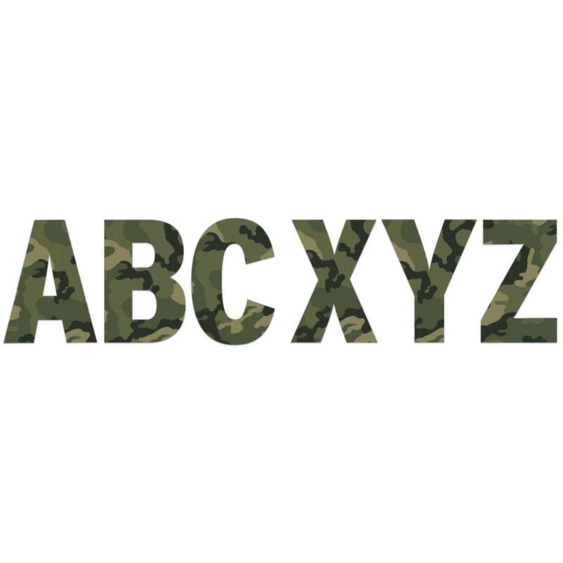 Classic Camo 7 Deco Letters (Pack of 6) - Letters - Eureka
