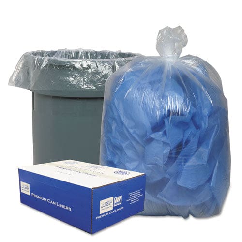 Classic Clear Linear Low-density Can Liners 56 Gal 0.9 Mil 43 X 47 Clear 10 Bags/roll 10 Rolls/carton - Janitorial & Sanitation - Classic