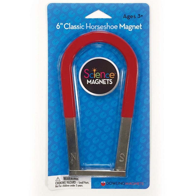 Classic Horseshoe Magnet (Pack of 6) - Magnetism - Dowling Magnets