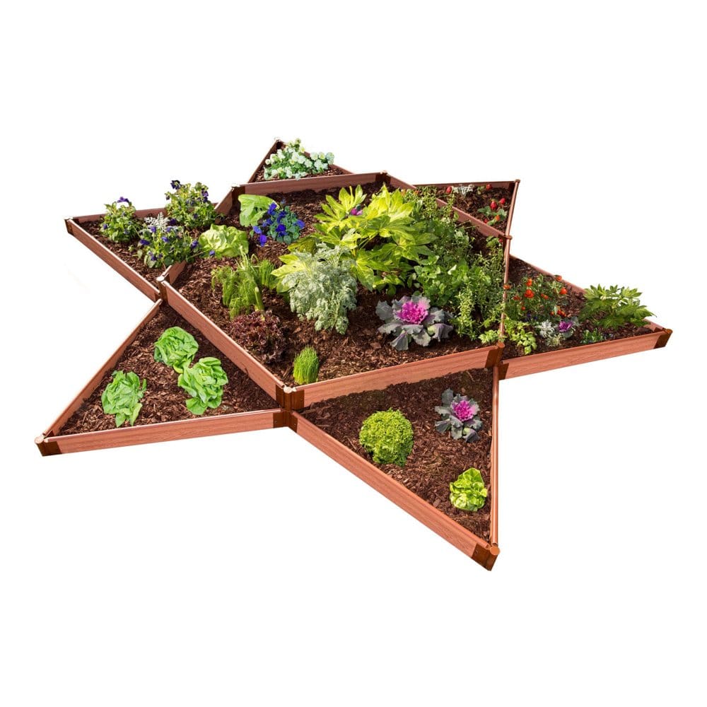 Classic Sienna Raised Garden Bed Garden Star 12’ x 12’ x 11 - 1 Profile - Flower Beds & Planters - Classic Sienna