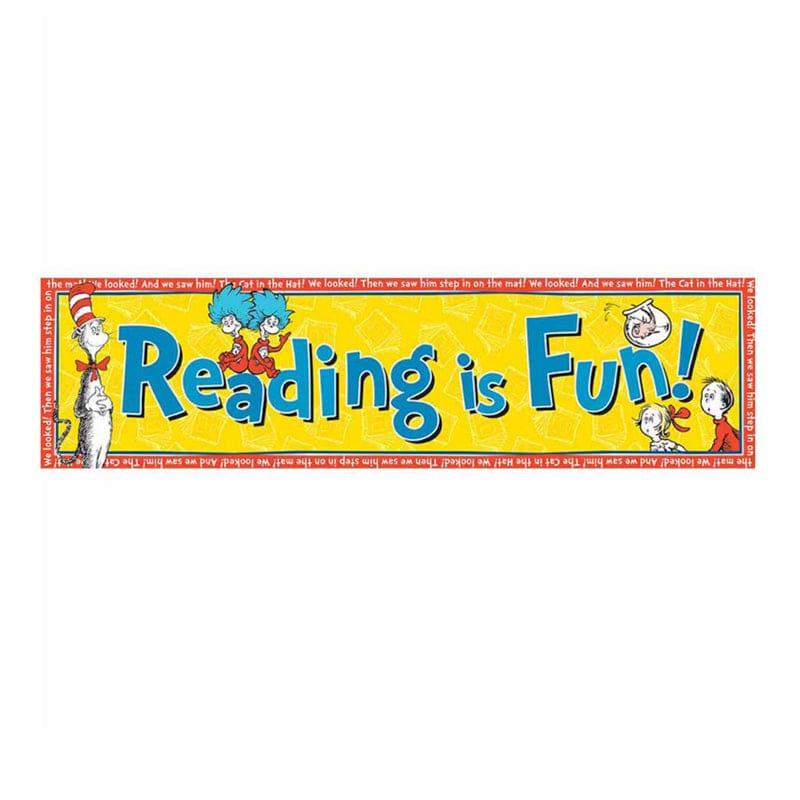 Classroom Banners Reading Is Fun (Pack of 10) - Banners - Eureka