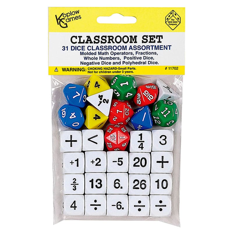 Classroom Dice Set (Pack of 2) - Dice - Koplow Games Inc.