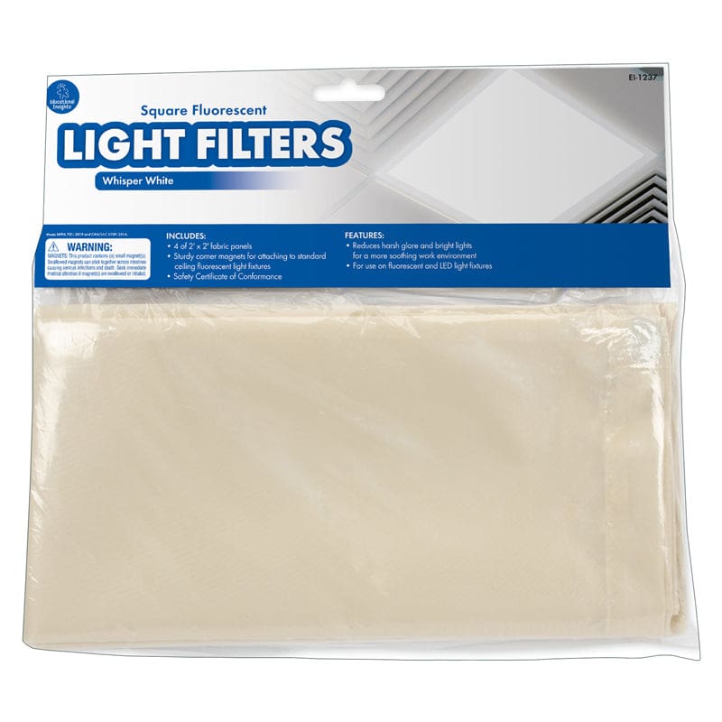 Classroom Light Filters 2X2 White Set Of 4 - Accessories - Learning Resources