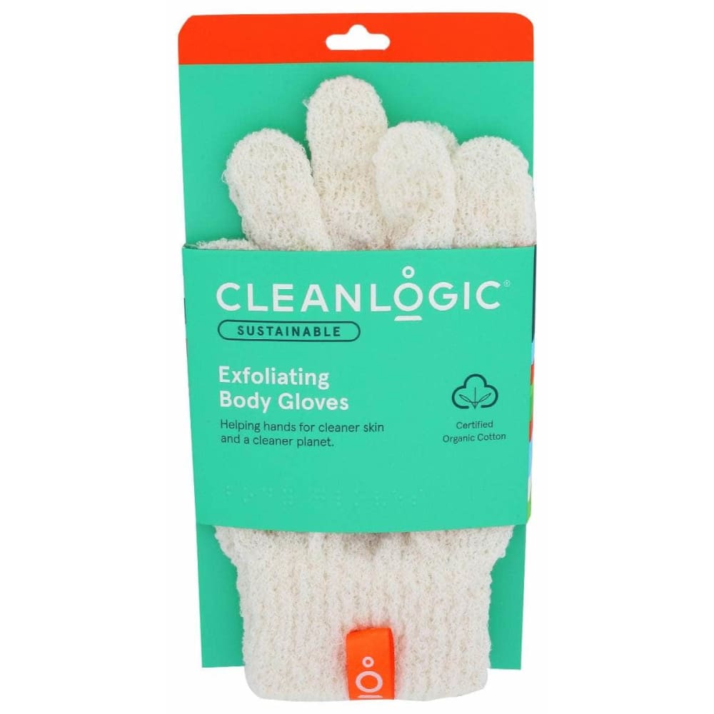 CLEANLOGIC CLEANLOGIC Sustainable Exfoliating Body Gloves, 1 pr