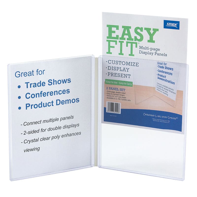 Clear Display Panels 2 Count Panels (Pack of 6) - Sheet Protectors - Stride Inc.