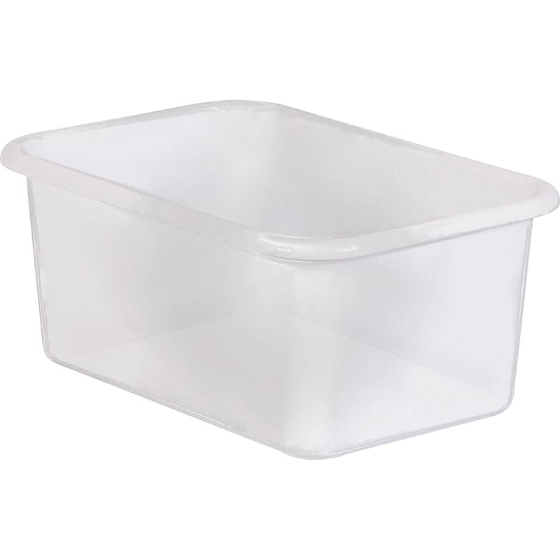 Clear Small Plastic Storage Bin (Pack of 10) - Storage Containers - Teacher Created Resources