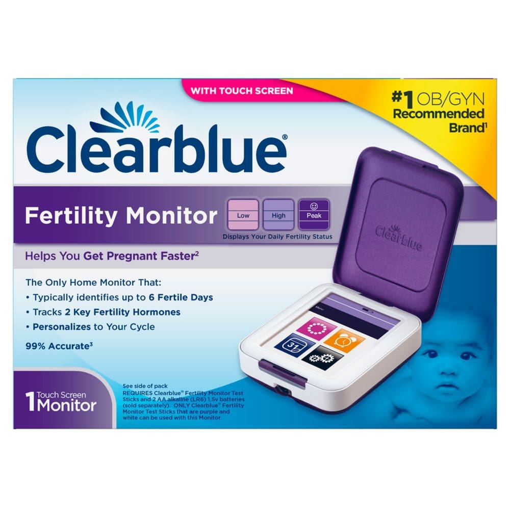 Clearblue Fertility At Home Monitor With Touch Screen 1 Count - Family Planning and Sexual Health - Clearblue