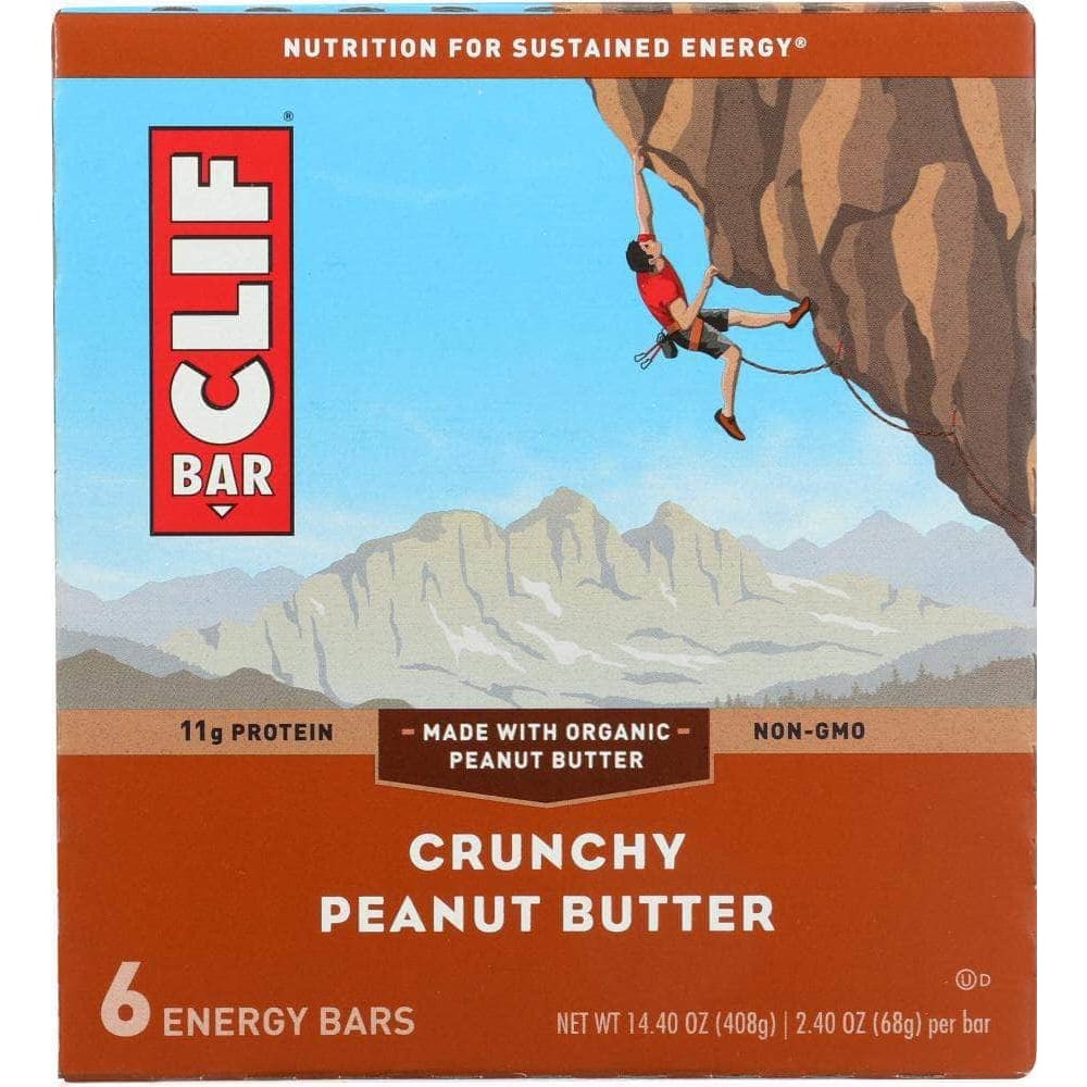 Clif Clif Bar Crunchy Peanut Butter 6 pc, 14.4 oz