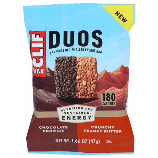 CLIF Clif Bar Duo Chocolate Brownie Peanut Butter, 1.66 Oz