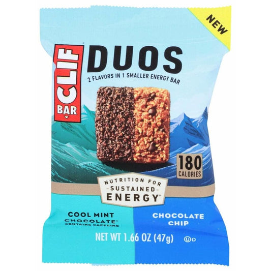 CLIF Clif Bar Duo Cool Mint Chocolate Chip, 1.66 Oz