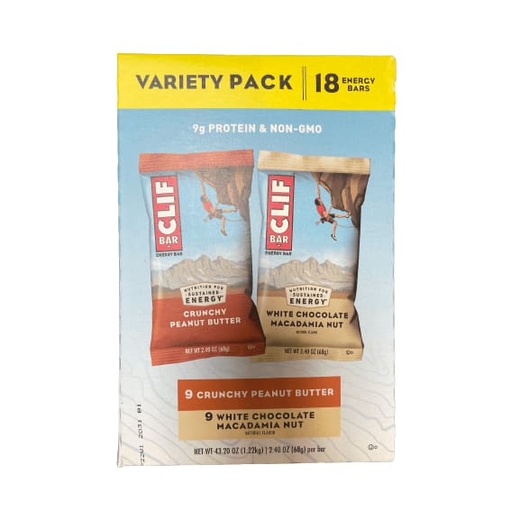 Clif Bar CLIF BAR® Energy Bars, 10g Protein Bar, Multiple Choice Flavor, 18 Ct, 2.4 oz
