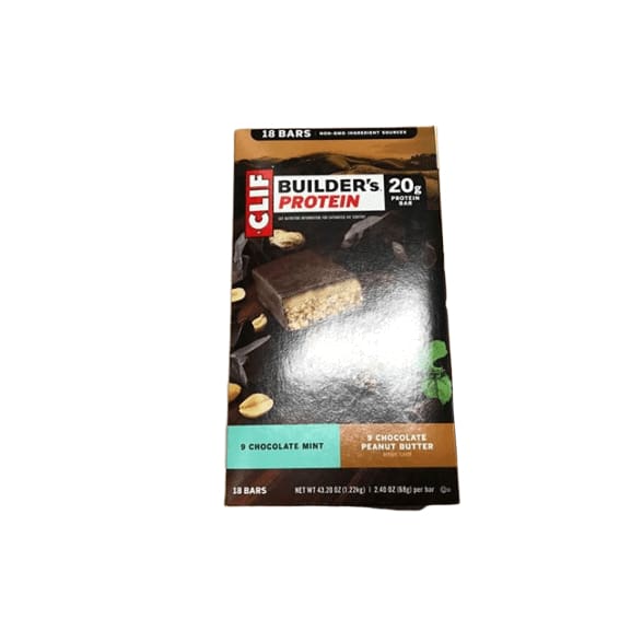 Clif Builder's Protein Bar Variety Pack, 18 ct./2.40 oz. - ShelHealth.Com