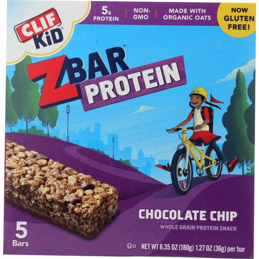 Clif Kid Clif Kid ZBar Protein Chocolate Chip 5 Count, 6.35 oz