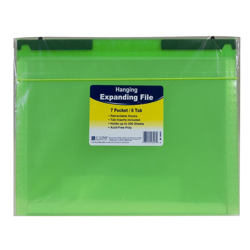 Cline Grn 7 Pock Expand File Folder (Pack of 8) - Folders - C-Line Products Inc
