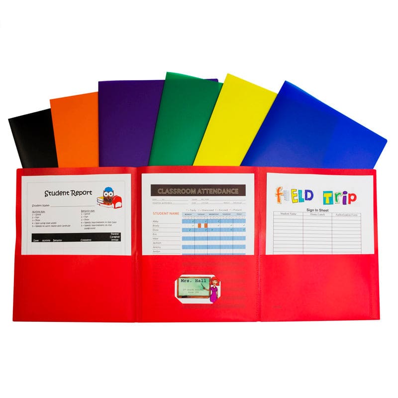 Cline Trifold Poly Portfolio Box 24 - Folders - C-Line Products Inc