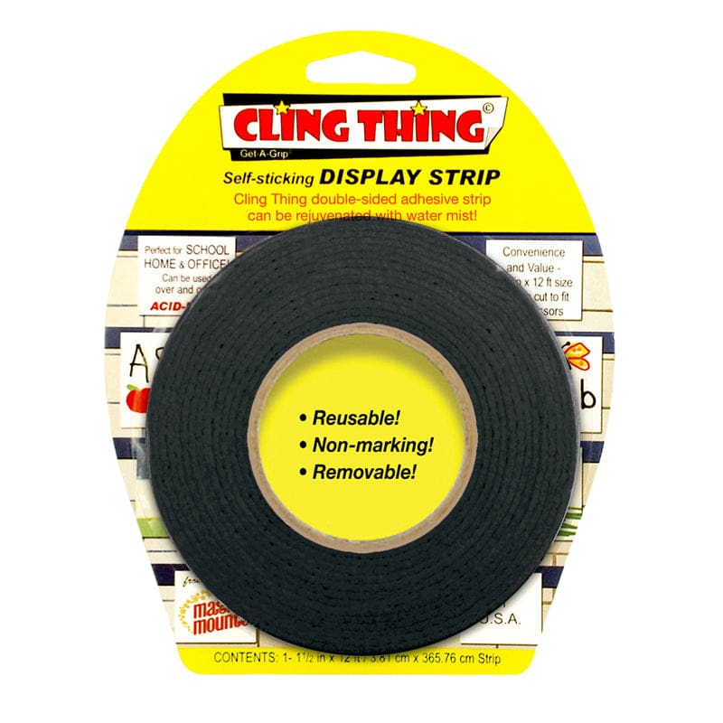 Cling Thing Display Strip Black (Pack of 6) - Adhesives - Miller Studio