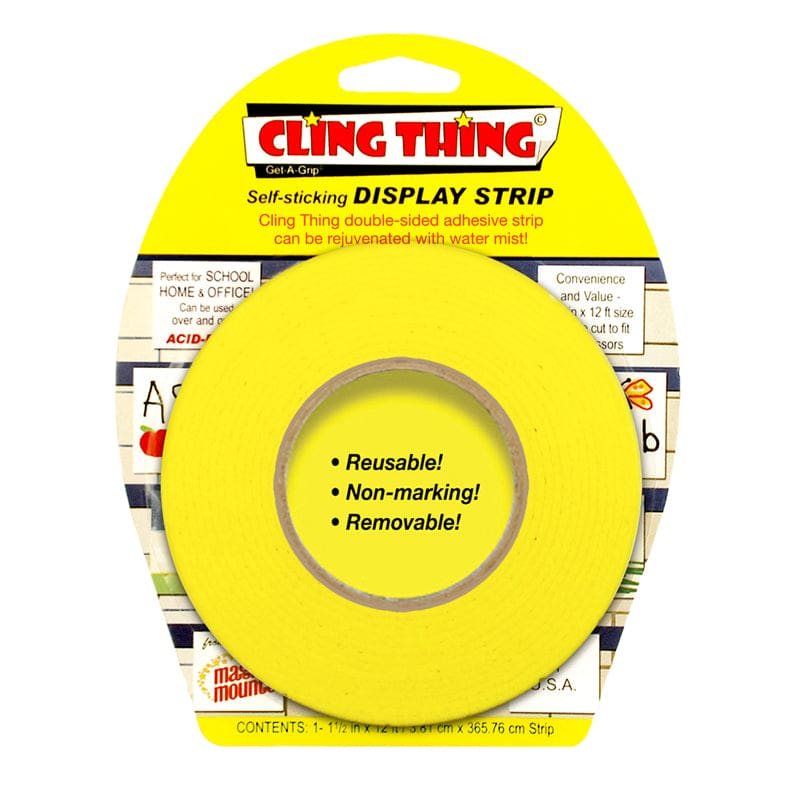 Cling Thing Display Strip Yellow (Pack of 6) - Adhesives - Miller Studio