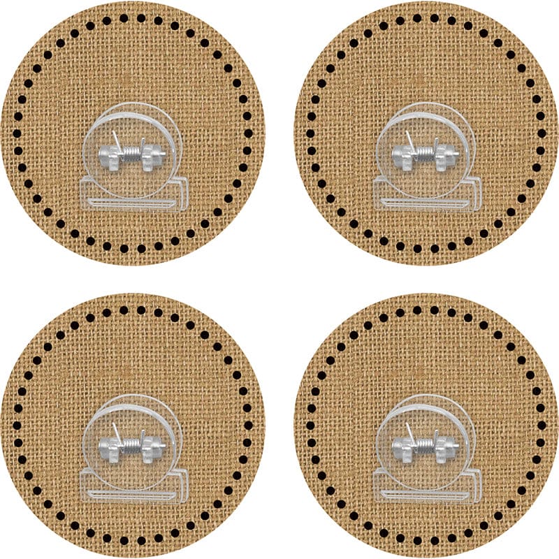 Clingy Thingies Clips Burlap (Pack of 6) - Clips - Teacher Created Resources