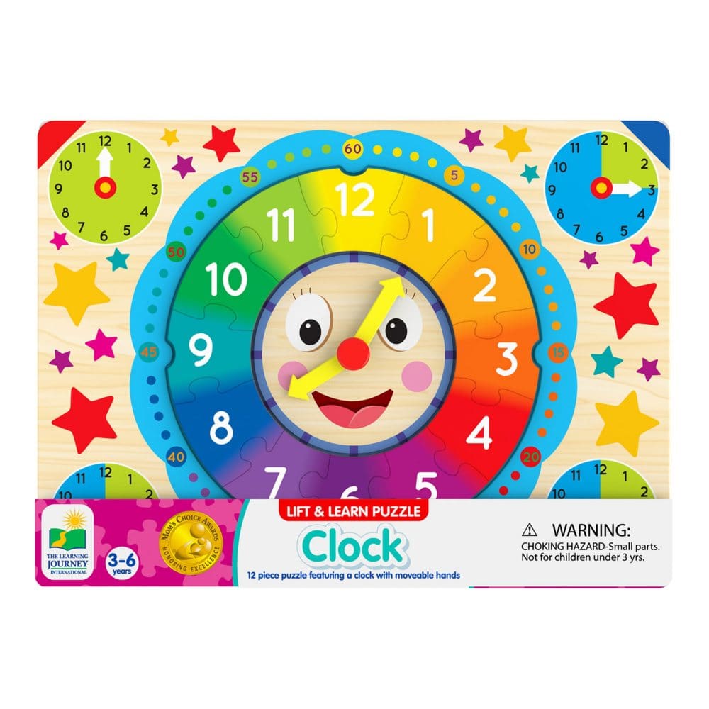 Clock & Continents Lift & Learn 2 pack - Learning & Educational Toys - Clock