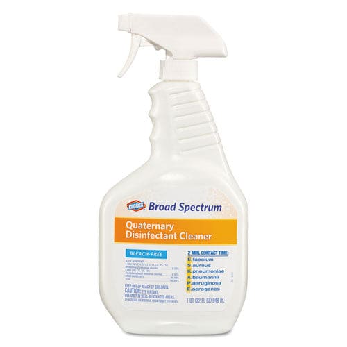 Clorox Broad Spectrum Quaternary Disinfectant Cleaner 32 Oz Spray Bottle 9/carton - School Supplies - Clorox®