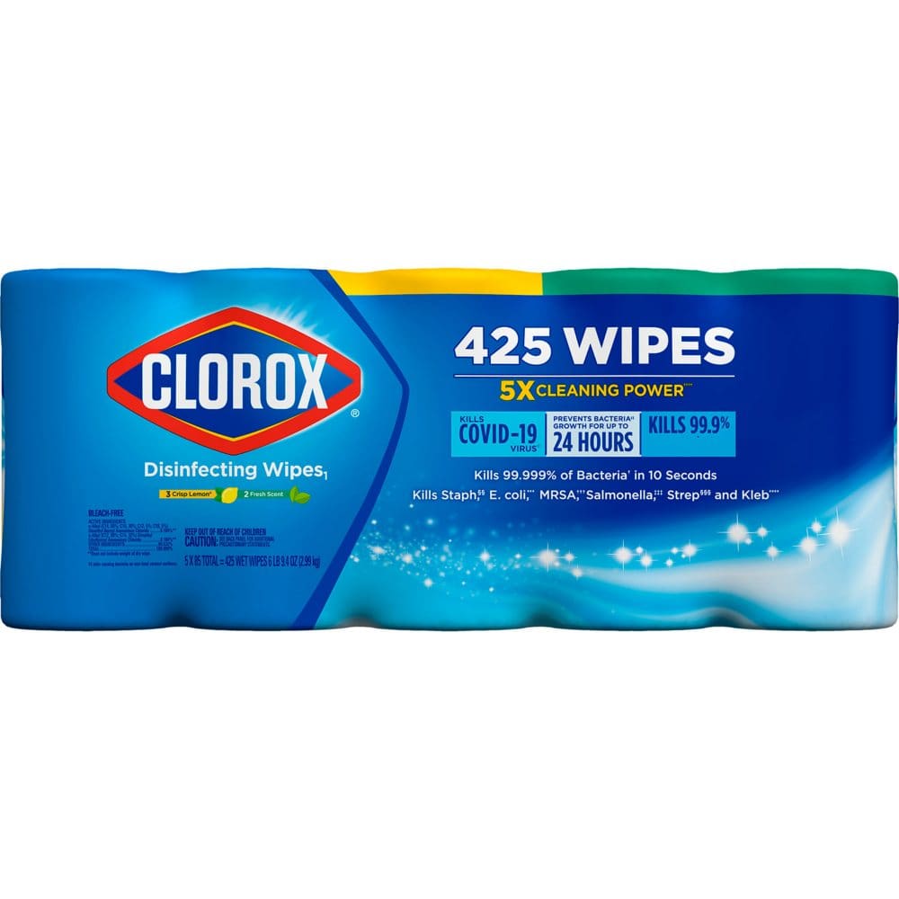 Clorox Disinfecting Bleach-Free Cleaning Wipes Variety Pack (85 wipes/pk. 5 pk.) - Cleaning Supplies - Clorox Disinfecting
