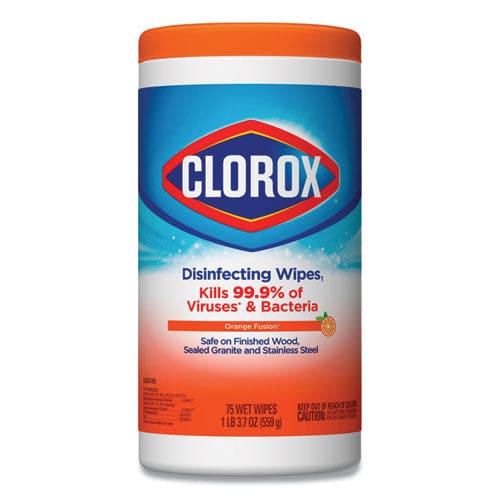 Clorox Disinfecting Wipes 7 X 7.75 Crisp Lemon 75/canister - School Supplies - Clorox®